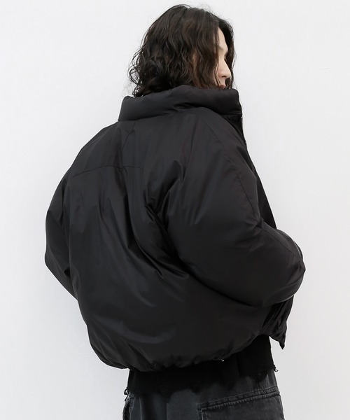 minsobi（ミンソビ）の「クロップド中綿ジャケット スタンドカラーブルゾン（その他アウター・メンズ・クリーム/ブラック・FREE）」の22枚目の写真