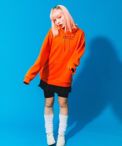 sevens（セブンズ）の「パラッパラッパー　グラフィックプリントフードパーカー(se)（パーカー・メンズ・グレー/ブラック/オレンジ・LARGE）」の22枚目の写真
