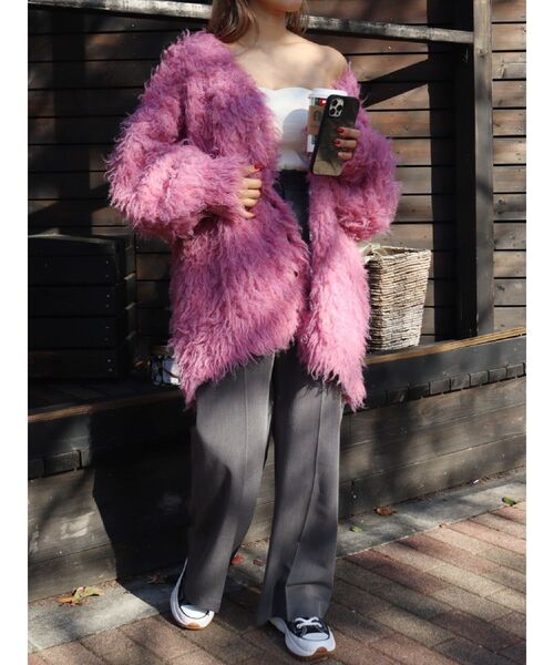 EVRIS（エヴリス）の「ハイウエストタックワイドパンツ【セットアップ着用可能】（その他パンツ・レディース・ブラック/グレー/ピンク・SMALL/MEDIUM）」の19枚目の写真