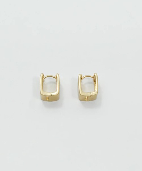 GOLDY（ゴールディ）の「【GOLDY】スクエア メタル ワンタッチ ピアス / 1220311  CS-2311（ピアス（両耳用）・レディース・ゴールド/シルバー系その他/ゴールド系その他2/シルバー・FREE）」の4枚目の写真