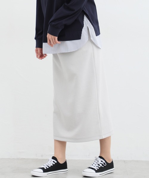 Honeys（ハニーズ）の「ナロースカート（スカート・レディース・グレイッシュベージュ/アイボリー/ライトグリーン/ブラック・LL/S/M/L）」の3枚目の写真