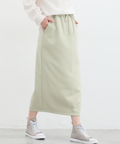 Honeys（ハニーズ）の「ナロースカート（スカート・レディース・グレイッシュベージュ/アイボリー/ライトグリーン/ブラック・LL/S/M/L）」の4枚目の写真