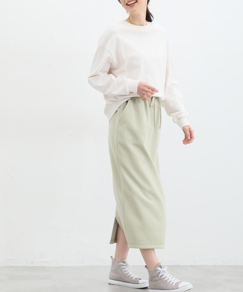 Honeys（ハニーズ）の「ナロースカート（スカート・レディース・グレイッシュベージュ/アイボリー/ライトグリーン/ブラック・LL/S/M/L）」の13枚目の写真