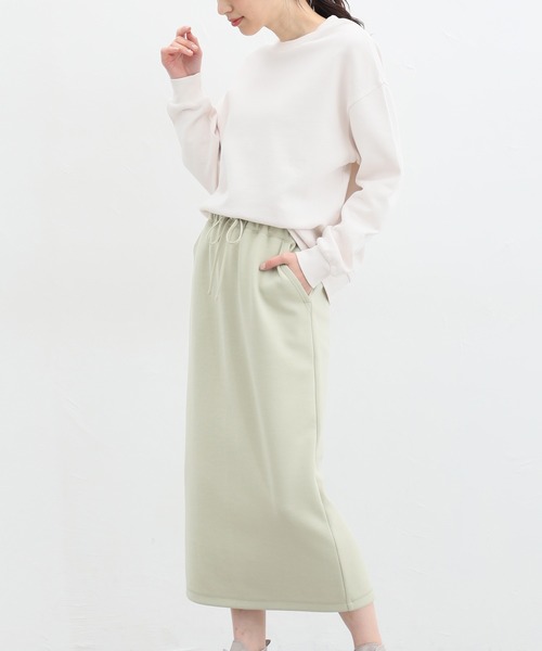 Honeys（ハニーズ）の「ナロースカート（スカート・レディース・グレイッシュベージュ/アイボリー/ライトグリーン/ブラック・LL/S/M/L）」の8枚目の写真