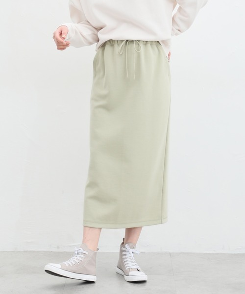 Honeys（ハニーズ）の「ナロースカート（スカート・レディース・グレイッシュベージュ/アイボリー/ライトグリーン/ブラック・LL/S/M/L）」の12枚目の写真