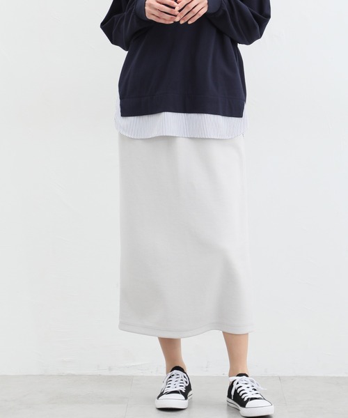 Honeys（ハニーズ）の「ナロースカート（スカート・レディース・グレイッシュベージュ/アイボリー/ライトグリーン/ブラック・LL/S/M/L）」の14枚目の写真