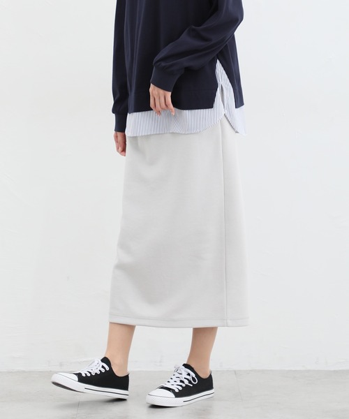 Honeys（ハニーズ）の「ナロースカート（スカート・レディース・グレイッシュベージュ/アイボリー/ライトグリーン/ブラック・LL/S/M/L）」の15枚目の写真