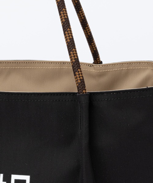 Daily russet（デイリー ラシット）の「【撥水／A4サイズ対応】リバーシブルロープトートバッグ（M）（トートバッグ・レディース・グレイッシュベージュ/アイボリー/ブラック/カーキ/ダークグレー・FREE）」の20枚目の写真