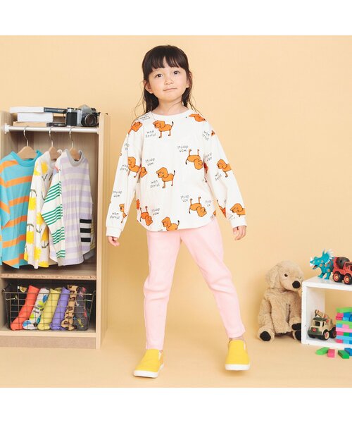 BREEZE（ブリーズ）の「【どっちも正解】DAISUKI 総柄ロンT（Tシャツ/カットソー・キッズ・イエロー/サックスブルー/ドット/オフホワイト/レインボー/その他2・80/110/90/100/120/130/140）」の10枚目の写真