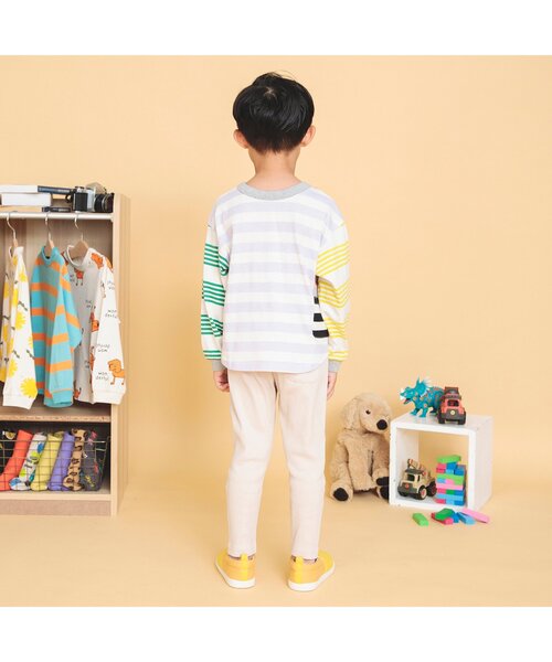 BREEZE（ブリーズ）の「【どっちも正解】DAISUKI 総柄ロンT（Tシャツ/カットソー・キッズ・イエロー/サックスブルー/ドット/オフホワイト/レインボー/その他2・80/110/90/100/120/130/140）」の14枚目の写真