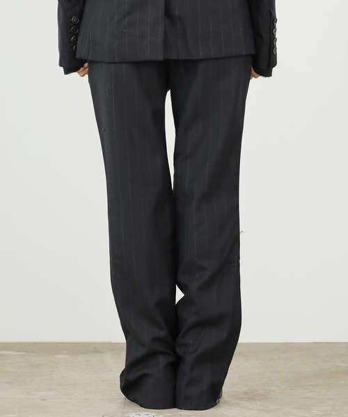 DIET BUTCHER（ダイエットブッチャー）の「DIET BUTCHER/ダイエットブッチャー Docking flared trouser ドッキングフレアパンツ（スラックス・メンズ・ブラック/グレー・1/3/2）」の4枚目の写真