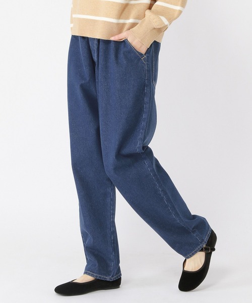 studio CLIP（スタディオクリップ）の「エブリワンフィットデニムパンツ[プチ・プラスサイズあり]（デニムパンツ・レディース・モカ/アイボリー/インディゴブルー/ブルー/ベージュ・FREE）」の20枚目の写真