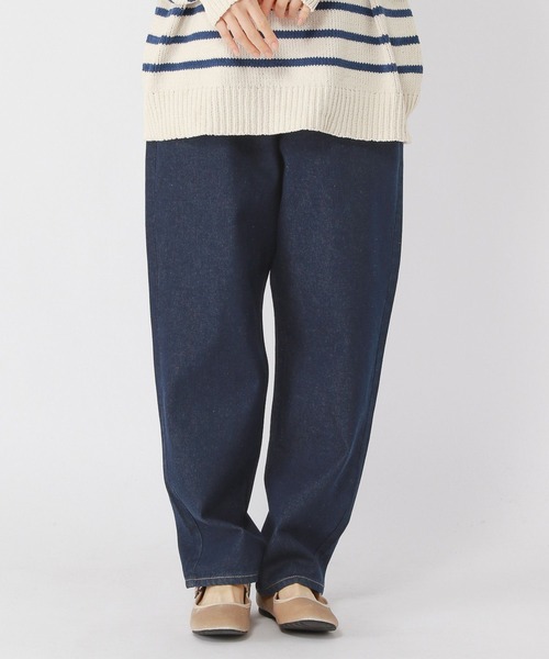 studio CLIP（スタディオクリップ）の「エブリワンフィットデニムパンツ[プチ・プラスサイズあり]（デニムパンツ・レディース・モカ/アイボリー/インディゴブルー/ブルー/ベージュ・FREE）」の21枚目の写真