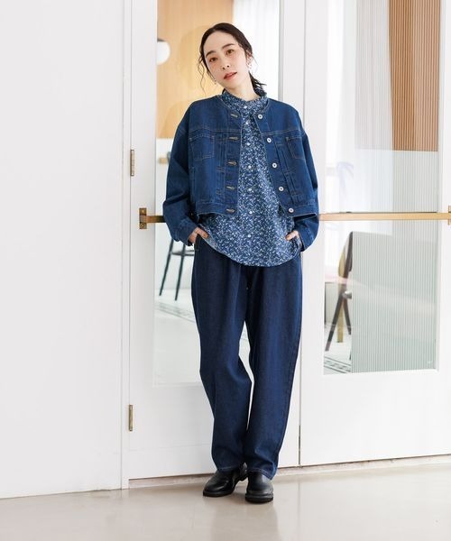 studio CLIP（スタディオクリップ）の「エブリワンフィットデニムパンツ[プチ・プラスサイズあり]（デニムパンツ・レディース・モカ/アイボリー/インディゴブルー/ブルー/ベージュ・FREE）」の16枚目の写真