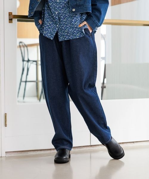 studio CLIP（スタディオクリップ）の「エブリワンフィットデニムパンツ[プチ・プラスサイズあり]（デニムパンツ・レディース・モカ/アイボリー/インディゴブルー/ブルー/ベージュ・FREE）」の14枚目の写真