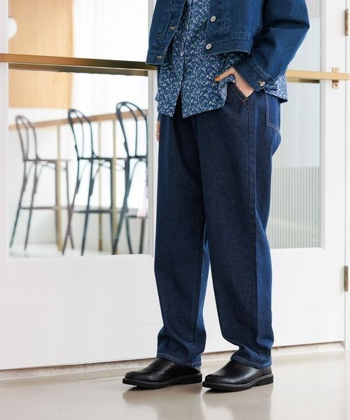 studio CLIP（スタディオクリップ）の「エブリワンフィットデニムパンツ[プチ・プラスサイズあり]（デニムパンツ・レディース・モカ/アイボリー/インディゴブルー/ブルー/ベージュ・FREE）」の15枚目の写真