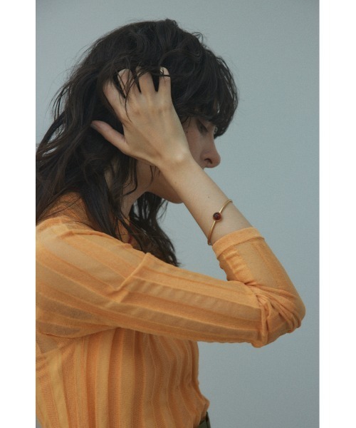 BLACK BY MOUSSY（ブラックバイマウジー）の「color point bangle(カラーポイントバングル)（ブレスレット・レディース・ホワイト/ブラウン/ブルー・FREE）」の11枚目の写真