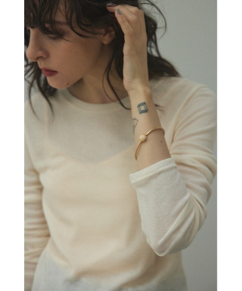 BLACK BY MOUSSY（ブラックバイマウジー）の「color point bangle(カラーポイントバングル)（ブレスレット・レディース・ホワイト/ブラウン/ブルー・FREE）」の18枚目の写真