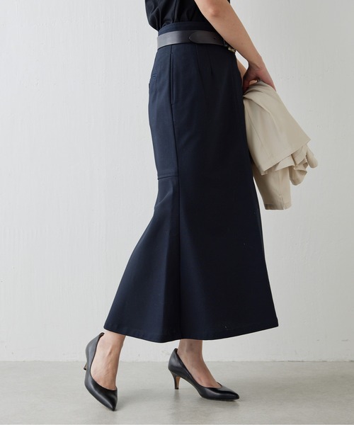 Drawing Numbers（ドローイング ナンバーズ）の「【Drawing Numbers】マーメイドフレアスカート（スカート・レディース・ネイビー/ベージュ・36/38）」の16枚目の写真