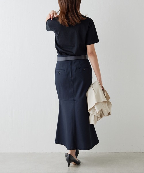 Drawing Numbers（ドローイング ナンバーズ）の「【Drawing Numbers】マーメイドフレアスカート（スカート・レディース・ネイビー/ベージュ・36/38）」の14枚目の写真