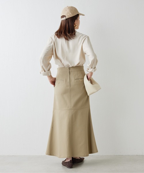 Drawing Numbers（ドローイング ナンバーズ）の「【Drawing Numbers】マーメイドフレアスカート（スカート・レディース・ネイビー/ベージュ・36/38）」の6枚目の写真