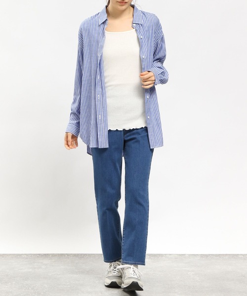 GLOBAL WORK Smile Seed Store（グローバルワーク スマイルシードストア）の「華奢リブタンクトップ/984082（タンクトップ・レディース・チャコール/オフホワイト/グレー系その他/ブラック/ライトベージュ・MEDIUM/LARGE/SMALL/X-LARGE）」の20枚目の写真