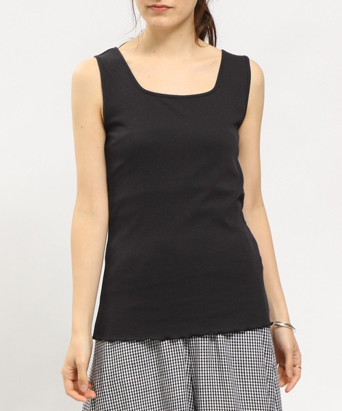 GLOBAL WORK Smile Seed Store（グローバルワーク スマイルシードストア）の「華奢リブタンクトップ/984082（タンクトップ・レディース・チャコール/オフホワイト/グレー系その他/ブラック/ライトベージュ・MEDIUM/LARGE/SMALL/X-LARGE）」の19枚目の写真