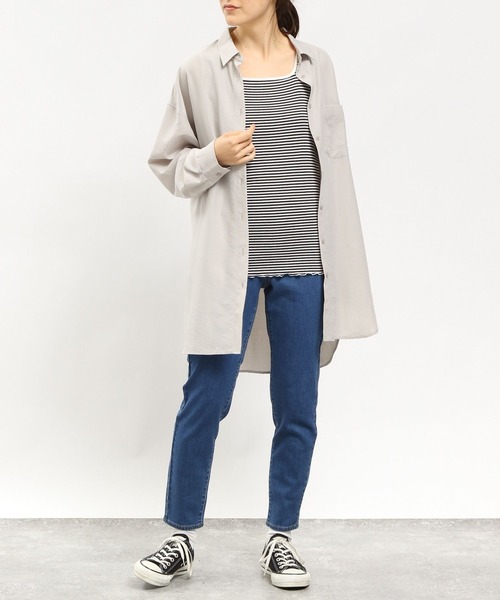 GLOBAL WORK Smile Seed Store（グローバルワーク スマイルシードストア）の「華奢リブタンクトップ/984082（タンクトップ・レディース・チャコール/オフホワイト/グレー系その他/ブラック/ライトベージュ・MEDIUM/LARGE/SMALL/X-LARGE）」の10枚目の写真