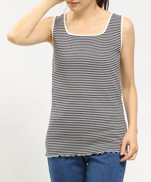 GLOBAL WORK Smile Seed Store（グローバルワーク スマイルシードストア）の「華奢リブタンクトップ/984082（タンクトップ・レディース・チャコール/オフホワイト/グレー系その他/ブラック/ライトベージュ・MEDIUM/LARGE/SMALL/X-LARGE）」の13枚目の写真