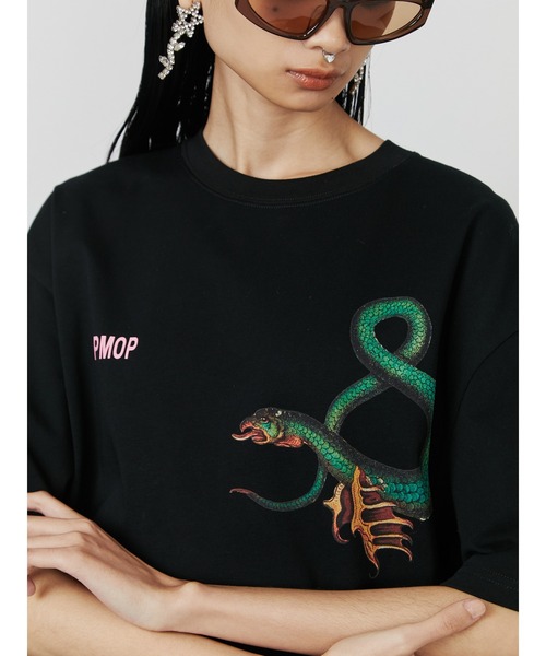 PAMEO POSE(パメオポーズ)の「& T-shirts(Tシャツ/カットソー・レディース・ブラック/ホワイト・FREE)」の16枚目の写真