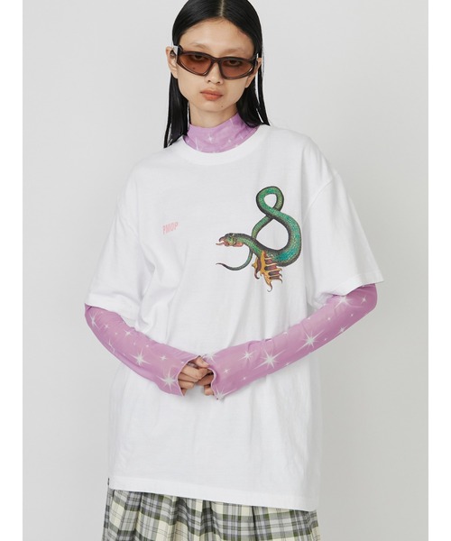PAMEO POSE 長袖Tシャツ ホワイト パメオポーズ PAMEO POSE The World Long T （ホワイト