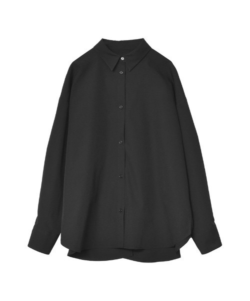 Re:EDIT（リエディ）の「[2024SS COLLECTION][低身長サイズ有]バックリボンオーバーサイズシャツ（シャツ/ブラウス・レディース・ホワイト/ブルー系その他/ブラック・SHORT/MEDIUM/LARGE）」の4枚目の写真