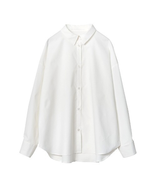 Re:EDIT（リエディ）の「[2024SS COLLECTION][低身長サイズ有]バックリボンオーバーサイズシャツ（シャツ/ブラウス・レディース・ホワイト/ブルー系その他/ブラック・SHORT/MEDIUM/LARGE）」の6枚目の写真