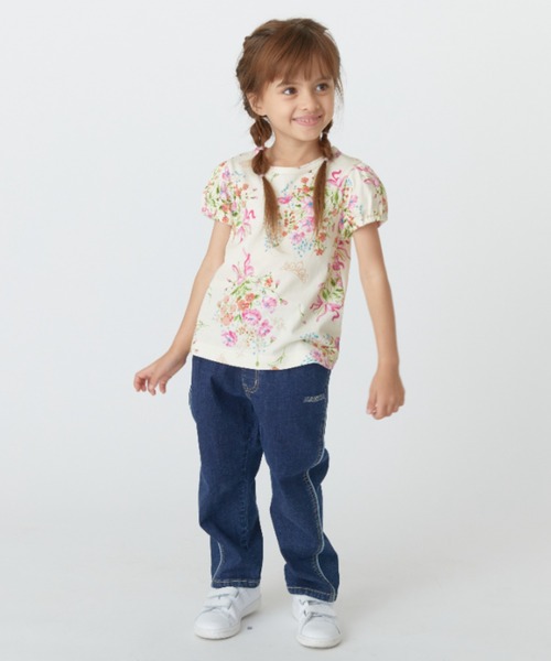 HAKKA KIDS（ハッカキッズ）の「[ジュニアサイズ]ティアラフラワープリントTシャツセット（Tシャツ/カットソー・キッズ・ピンク/パープル・150cm/140cm）」の6枚目の写真