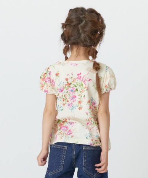 HAKKA KIDS（ハッカキッズ）の「[ジュニアサイズ]ティアラフラワープリントTシャツセット（Tシャツ/カットソー・キッズ・ピンク/パープル・150cm/140cm）」の5枚目の写真