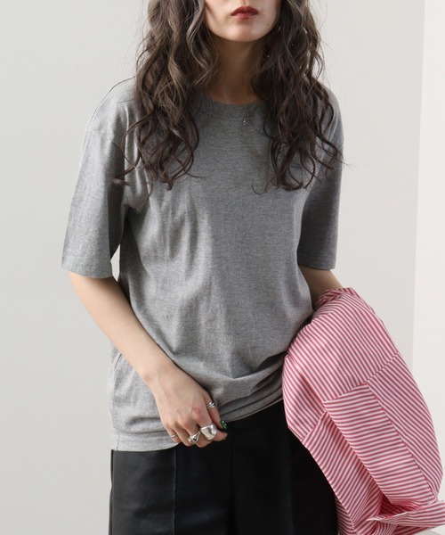 ACE(エース)の「ACE 半袖Tシャツ(Tシャツ/カットソー・メンズ・ピンク/レッド/グレー/アーミー/アイボリー/ブルー/オレンジ/ターコイズブルー/ホワイト/ブラック/グレイッシュベージュ/ライム・LL/M/L/S)」の4枚目の写真