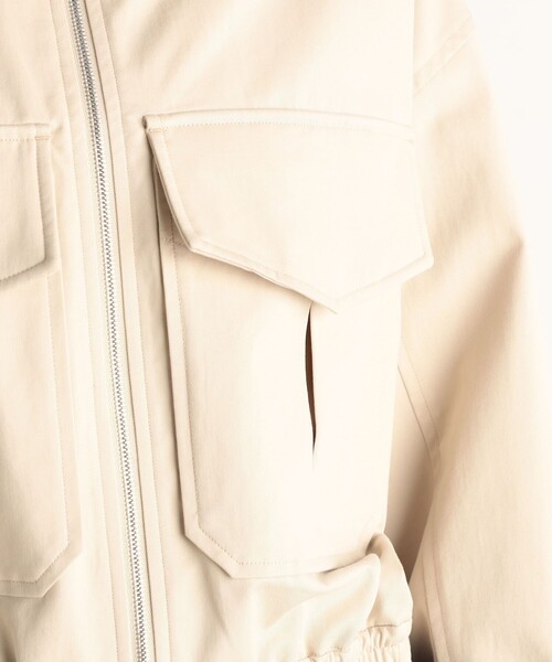 スリードッツ　バルーンスリーブブルゾン　ホワイト EDITION（エディション）の「ゼニア バルーンスリーブブルゾン