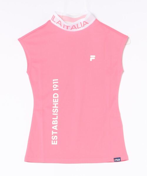 FILA GOLF(フィラゴルフ )の「【FILA GOLF/フィラゴルフ】レディースモックネックモックネックシャツ ゴルフ(シャツ/ブラウス・レディース・ホワイト/ピンク/ブラック・X-SMALL/SMALL/MEDIUM/LARGE)」の1枚目の写真