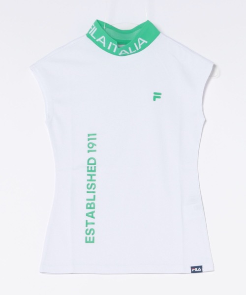 FILA GOLF(フィラゴルフ )の「【FILA GOLF/フィラゴルフ】レディースモックネックモックネックシャツ ゴルフ(シャツ/ブラウス・レディース・ホワイト/ピンク/ブラック・X-SMALL/SMALL/MEDIUM/LARGE)」の2枚目の写真