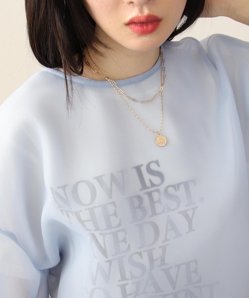 【セール】シアービッグシルエットプルオーバー（Tシャツ/カットソー）｜Three Four Time（スリーフォータイム）