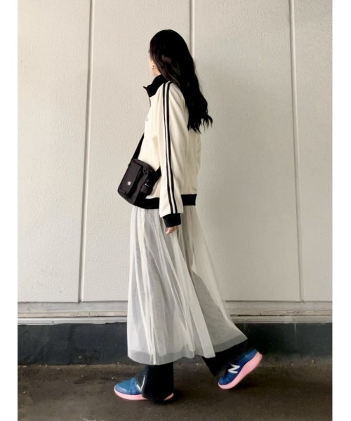 Right-on（ライトオン）の「【Dickies】トラックジャケット ロゴ ジャージ サイドライン（ジャージ・レディース・ホワイト×ネイビー/ブラック×ホワイト・M/L/XL）」の20枚目の写真