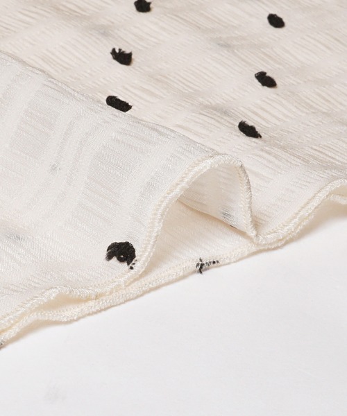 coca（coca）（コカ）の「シアードットトップス（Tシャツ/カットソー・レディース・ブラック/アイボリー/グレー・L/M/S）」の12枚目の写真