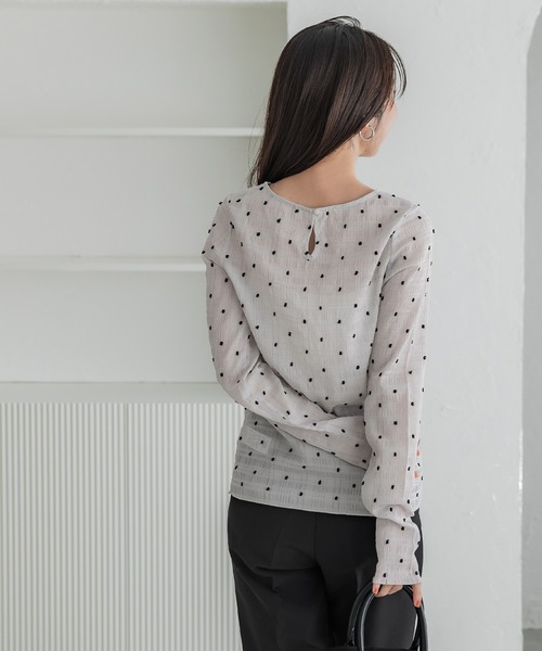 【 CO｜TE 】極美品 ドット柄シースルートップス シアードットトップス（Tシャツ/カットソー）｜coca（coca
