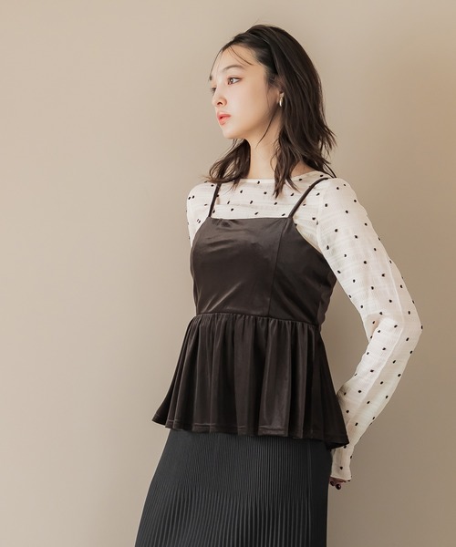 coca（coca）（コカ）の「シアードットトップス（Tシャツ/カットソー・レディース・ブラック/アイボリー/グレー・L/M/S）」の22枚目の写真