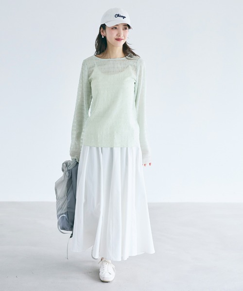 coca（coca）（コカ）の「シアードットトップス（Tシャツ/カットソー・レディース・ブラック/アイボリー/グレー・L/M/S）」の18枚目の写真