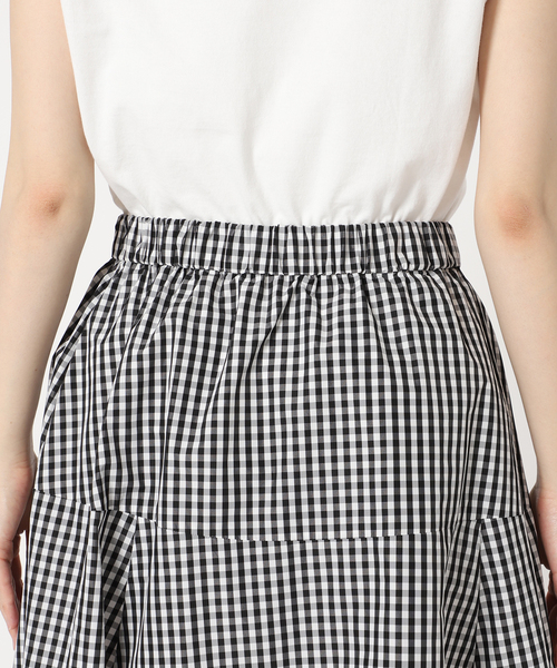 JOURNAL STANDARD relume（ジャーナルスタンダード　レリューム）の「《追加》タフタチェックフレアースカート（スカート・レディース・ブラック/ホワイト・FREE）」の19枚目の写真