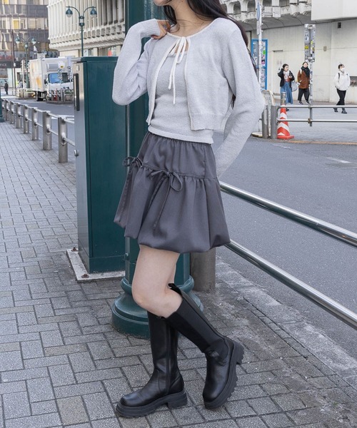 3.3 Field Trip （3.3フィールドトリップ）の「3.3 Field Trip／ニットカーデキャミSET 2105726（カーディガン/ボレロ・レディース・ブラック/ブルー・FREE）」の14枚目の写真