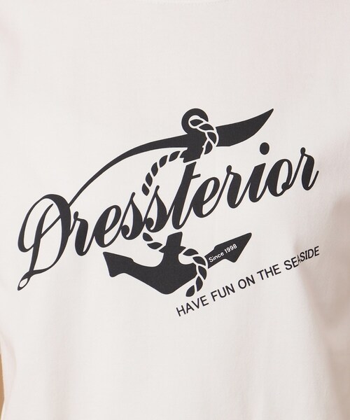 DRESSTERIOR(ドレステリア)の「◆【洗える/大人カジュアル】マリンロゴプリントTシャツ(Tシャツ/カットソー・レディース・ホワイト/ネイビー/ピンク・36/38/34)」の18枚目の写真