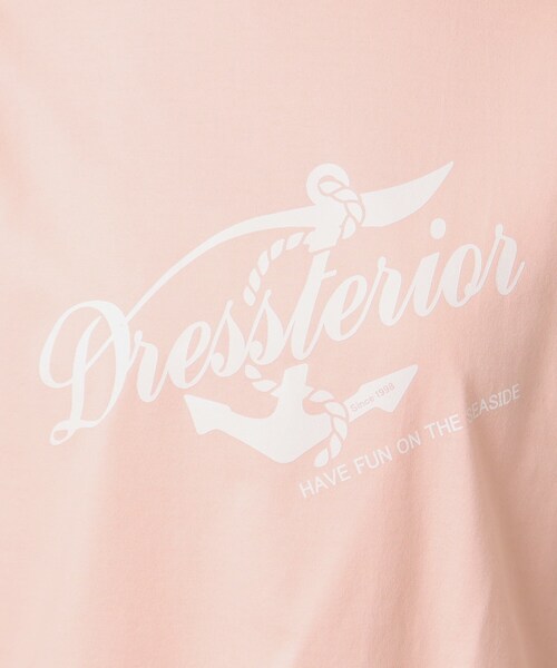 DRESSTERIOR(ドレステリア)の「◆【洗える/大人カジュアル】マリンロゴプリントTシャツ(Tシャツ/カットソー・レディース・ホワイト/ネイビー/ピンク・36/38/34)」の19枚目の写真
