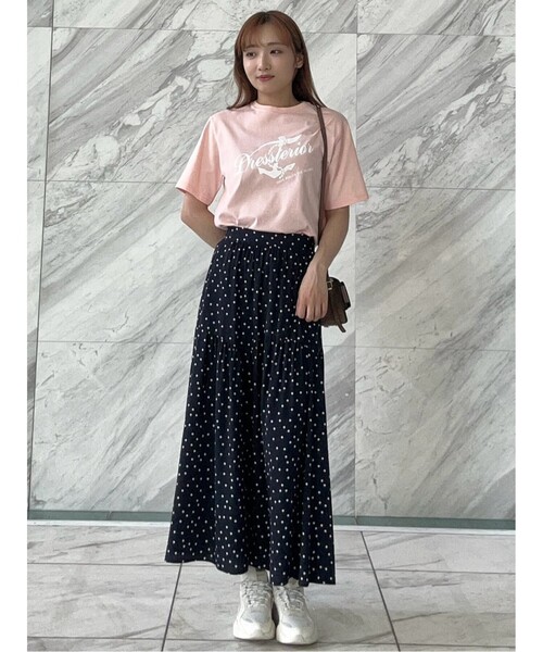DRESSTERIOR(ドレステリア)の「◆【洗える/大人カジュアル】マリンロゴプリントTシャツ(Tシャツ/カットソー・レディース・ホワイト/ネイビー/ピンク・36/38/34)」の21枚目の写真